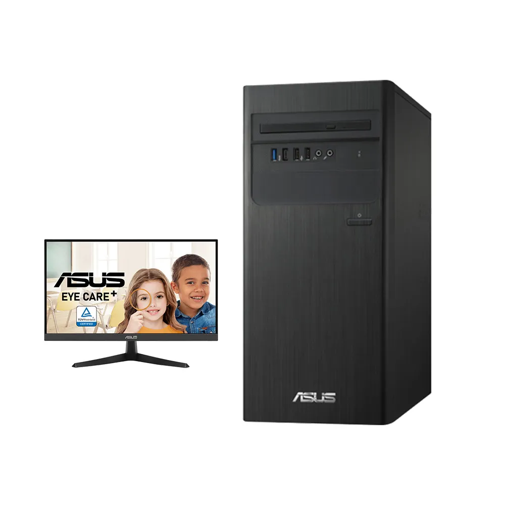 【ASUS 華碩】22型藍光護眼螢幕組★i7十六核電腦(H-S500TE/i7-13700/16G/512G SSD/W11)