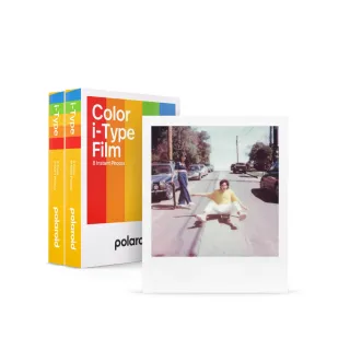 【Polaroid 寶麗來】i-Type 彩色白框雙包裝相紙(DIF6)