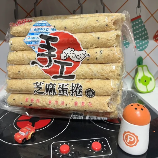 【福義軒】手工芝麻蛋捲500g 兩入組(家庭號)