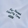 【5th STREET】男裝CAMPING TIME印花圖案長袖T恤-白色