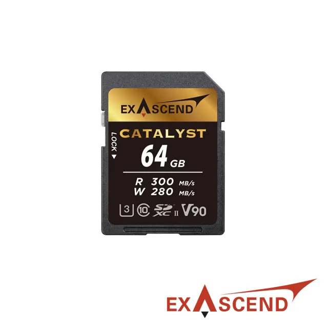 【Exascend】Catalyst V90 超高速SD記憶卡 64GB(公司貨)