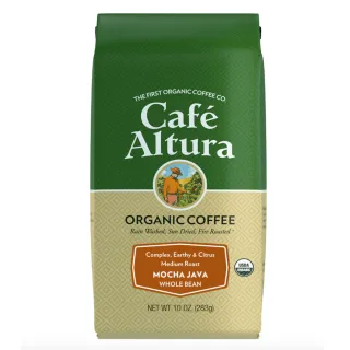 【CAFE ALTURA】有機摩卡爪哇咖啡豆283g(耶加雪菲 曼特寧完美結合)