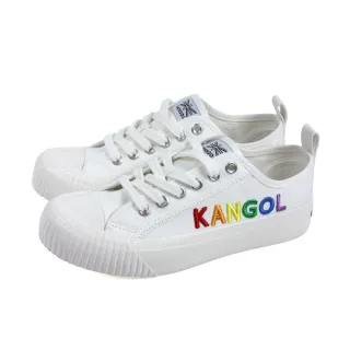 【KANGOL】KANGOL 休閒鞋 帆布鞋 女鞋 白色 彩色LOGO 62221602 00 no208