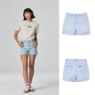 【Lee 官方旗艦】女裝 牛仔短褲 / 涼感 中腰 經典五口袋 淺藍洗水 / Jade Fusion 系列(LB322015180)