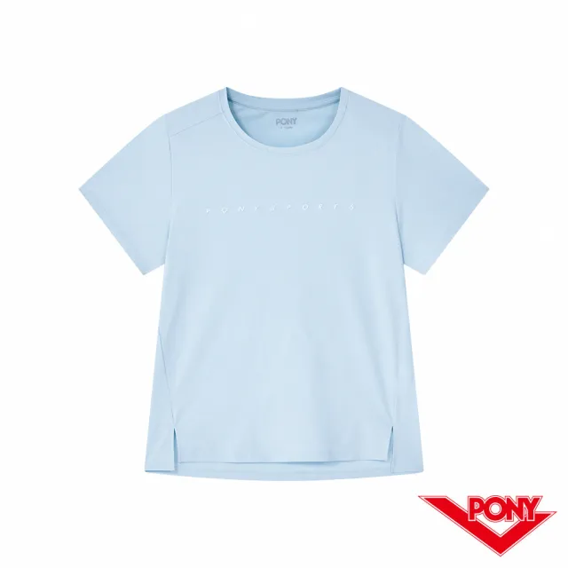 【PONY】吸濕速乾短袖T恤  抗紫外線材質 素T 男女服飾 女性-三色(吸濕排汗 抗紫外線)