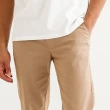【Arnold Palmer 雨傘】男裝-高質感休閒直筒棉褲(卡其色)