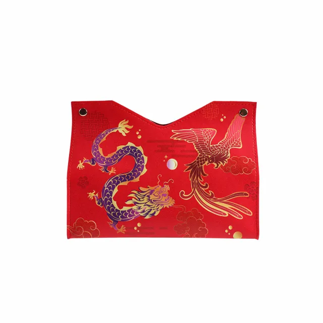 【雨揚】龍鳳祥富面紙套