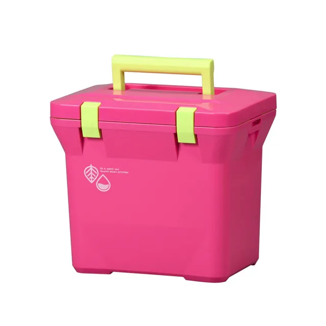 【Livewell】日製肩背/手提保冷冰桶7L 粉紅色(戶外露營野餐保冷箱 釣魚冰箱 烤肉冰桶 保冷行動冰箱)