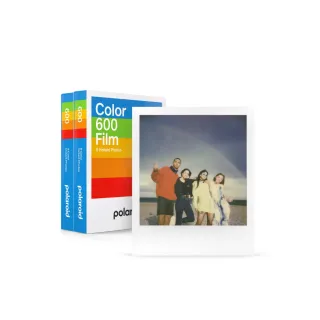 【Polaroid 寶麗來】600型 彩色白框相紙雙入裝-16張(D6F5)
