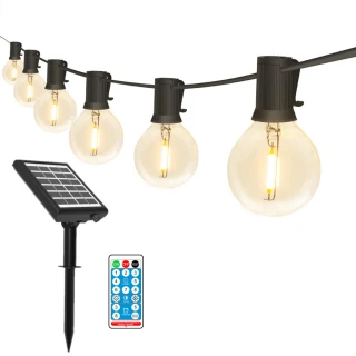 【Innatures】太陽能LED燈串 夾子款(太陽能LED燈串 裝飾燈 G40燈串 露營燈串)