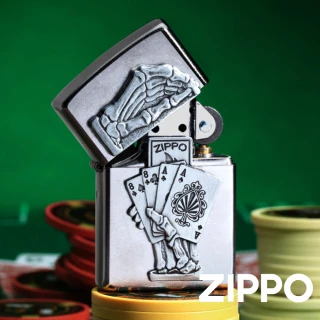 【Zippo】死人手徽防風打火機(美國防風打火機)