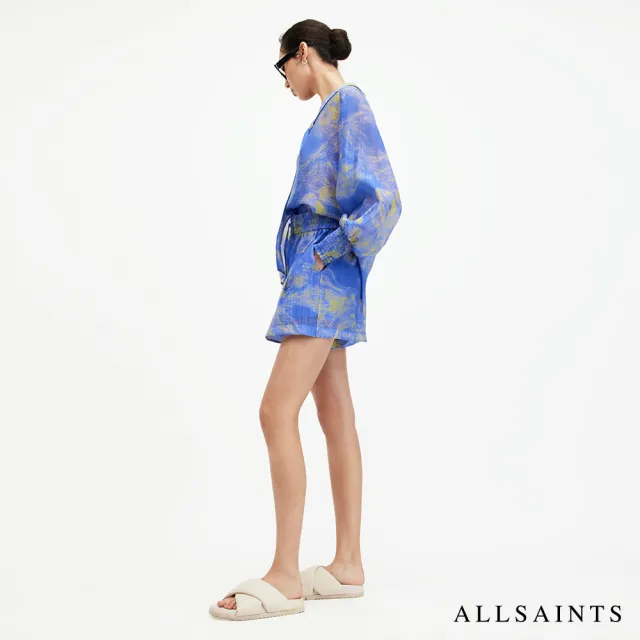 【ALLSAINTS】ISLA INSPIRAL 寬鬆輕盈印花短褲 W011TA(直筒版型)