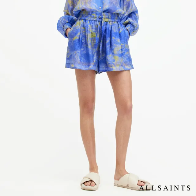 【ALLSAINTS】ISLA INSPIRAL 寬鬆輕盈印花短褲 W011TA(直筒版型)