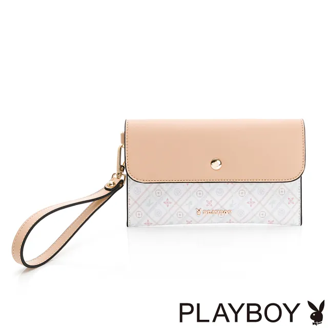 【PLAYBOY】手拿包 Chic系列(卡其色)