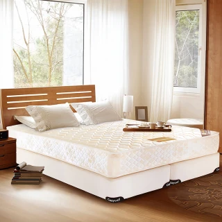 【德泰】五星級飯店款 彈簧床墊 特大7尺+Oleles 歐萊絲 乳膠QQ枕(送保潔墊)