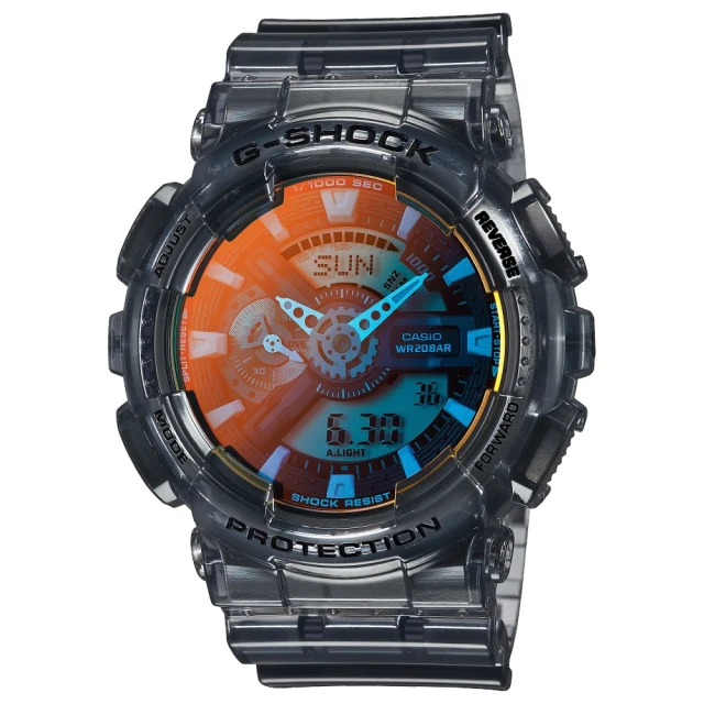 CASIO 卡西歐 G-SHOCK黃昏海灘雙顯錶(GA-110TLS-8A)