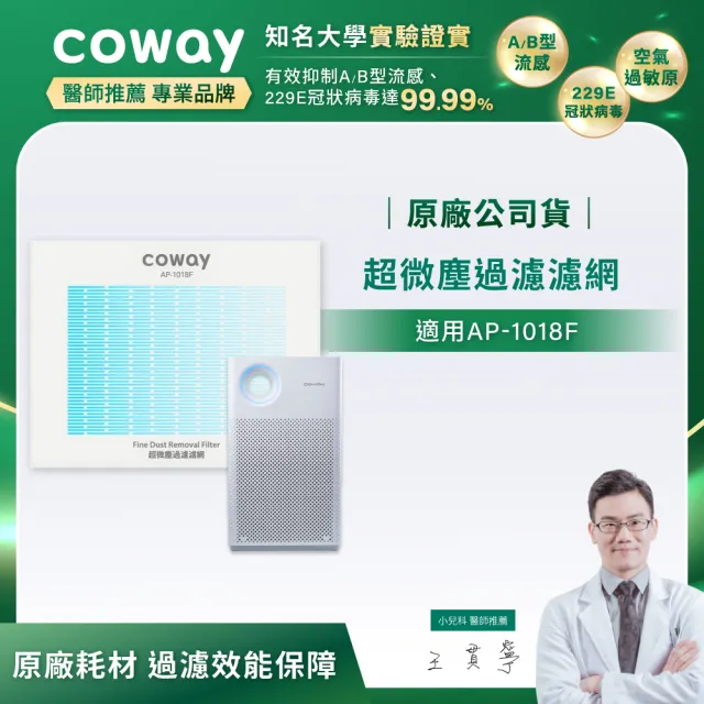 【Coway】超微塵過濾濾網(適用AP-1018F)