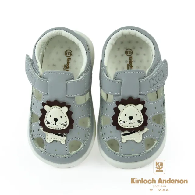 【金安德森】11.5-13.5cm 第一階段 軟底 輕量 小獅子 寶寶前包學步涼鞋(KA童鞋 CK0643)