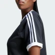 【adidas 愛迪達】洋裝 女款 運動洋裝 長版上衣 三葉草 國際碼 3 S RGLN DRESS 黑 IU2534
