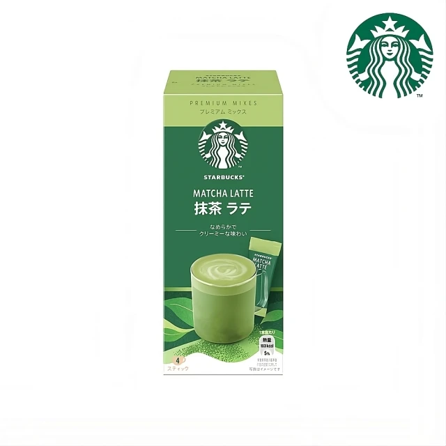 【STARBUCKS 星巴克】特選系列-抹茶拿鐵4入/盒