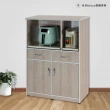 【Miduo 米朵塑鋼家具】2.8尺兩門兩抽兩拉盤塑鋼電器櫃（附插座）