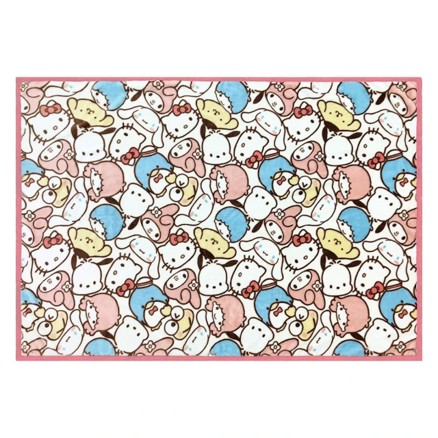 Marushin 丸真 Sanrio 三麗鷗 法蘭絨毛毯 多功能毛毯 L 200*140cm 角色組合