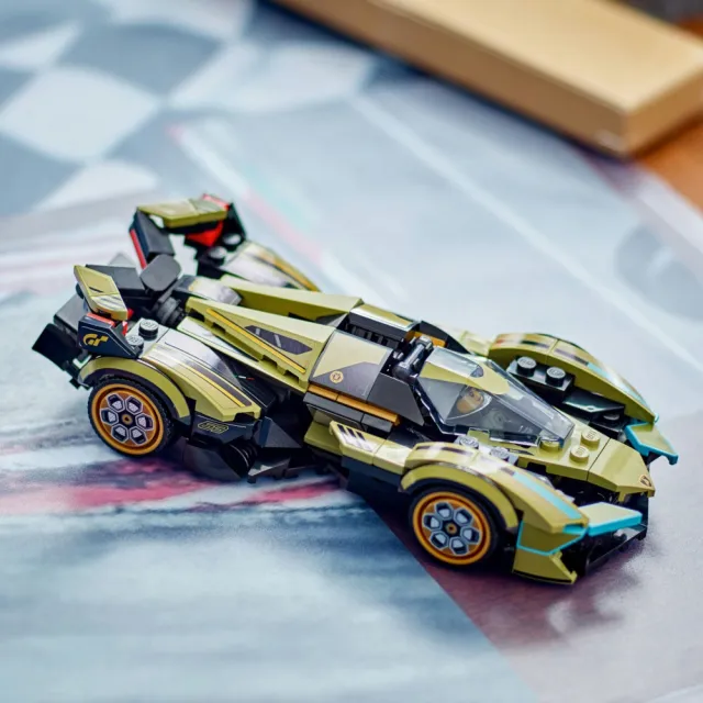 【LEGO 樂高】極速賽車系列 76923 Lamborghini Lambo V12 Vision GT Super Car(藍寶堅尼 跑車模型 禮物)