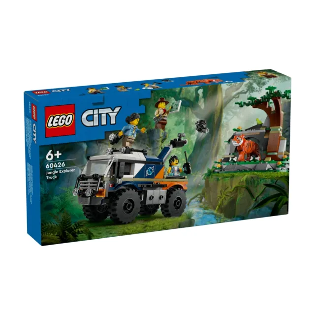 【LEGO 樂高】城市系列 60426 叢林探險家越野卡車(玩具車 DIY積木 禮物)