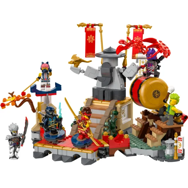 【LEGO 樂高】旋風忍者系列 71818 大賽競技場(忍者玩具 建築積木 擺飾 禮物)