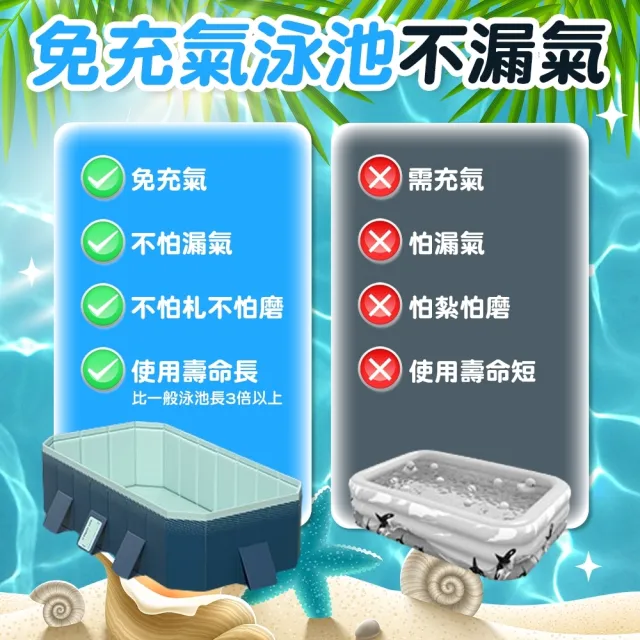 【Zhuyin】泳池 免充氣折疊游泳池 豪華3米(加贈豪華戲水組 兒童戲水池 摺疊泳池 家庭水池 儲水桶)