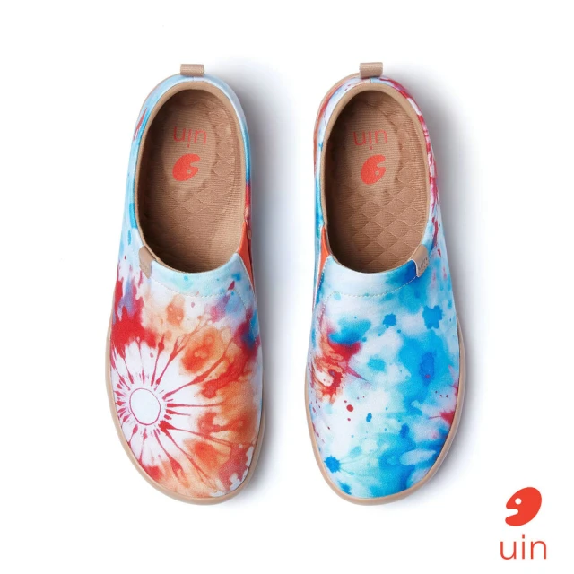 uinuin 西班牙原創設計 女鞋 耀斑之光彩繪休閒鞋W1011487(彩繪)