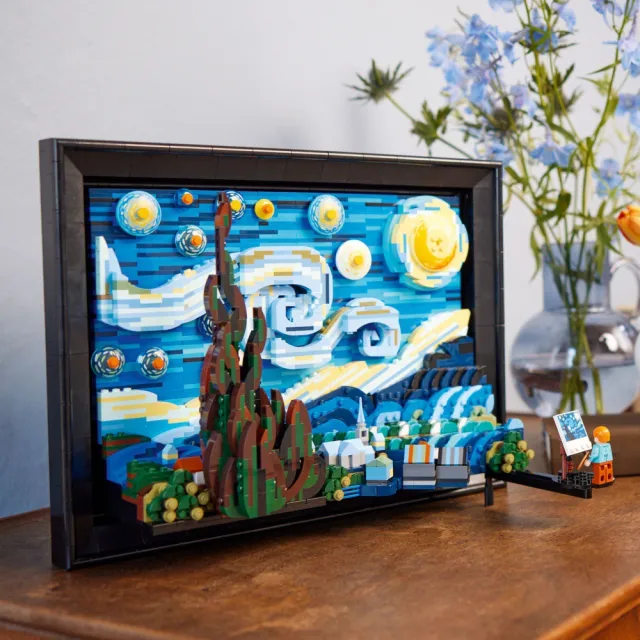 【LEGO 樂高】Ideas 21333 Vincent van Gogh - The Starry Night(梵谷 星夜 禮物 居家擺設)