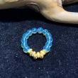 【勝弘珠寶】多明尼加藍珀配糖角戒指-4mm