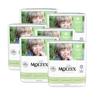 【MOLTEX舒比】黏貼型無慮紙尿褲M-29片x6包-箱購(歐洲原裝進口嬰兒紙尿褲)