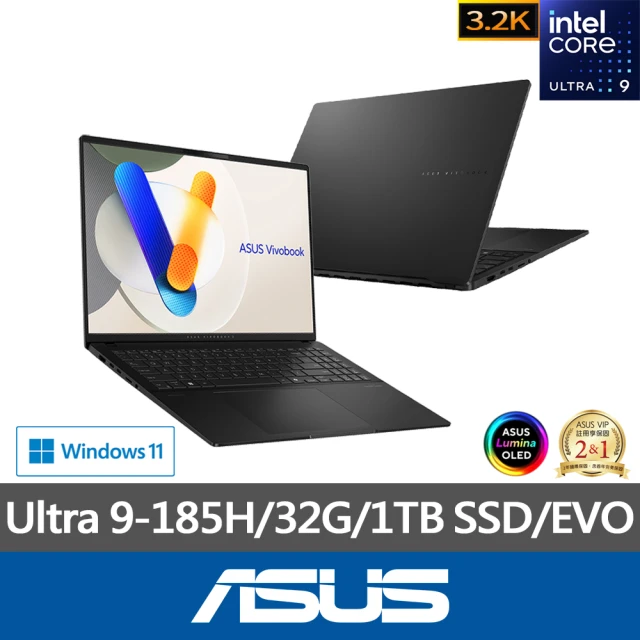 ASUS 微軟M365一年組★16吋Ultra 9輕薄筆電(VivoBook S S5606MA/Ultra 9-185H/32G/1TB/W11/3.2K/EVO)