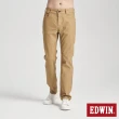 【EDWIN】男裝 冰河玉斜紋 迦績JERSEYS 菁英丹寧中直筒褲(灰卡其)