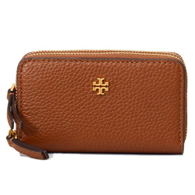 TORY BURCH 荔枝紋皮革拉鏈長夾