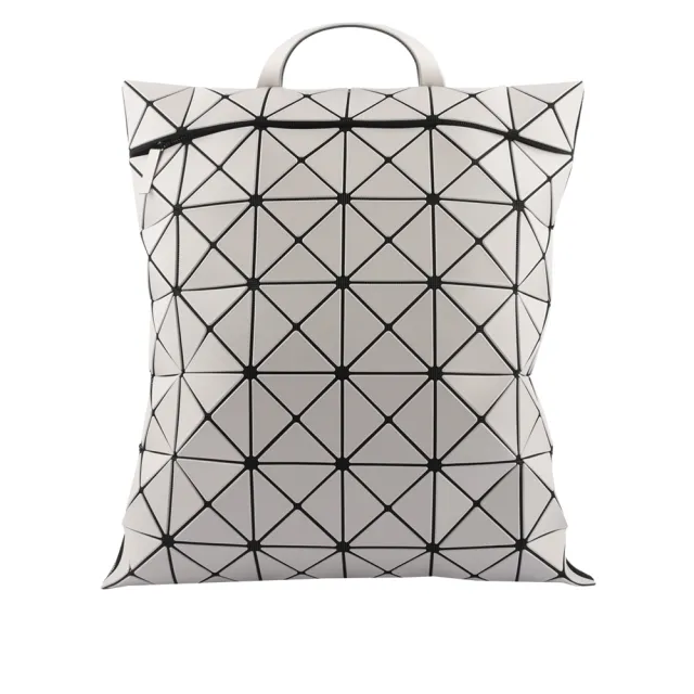 【ISSEY MIYAKE 三宅一生】BAO BAO LUCENT 啞光霧面扁形後背包(淺灰色)