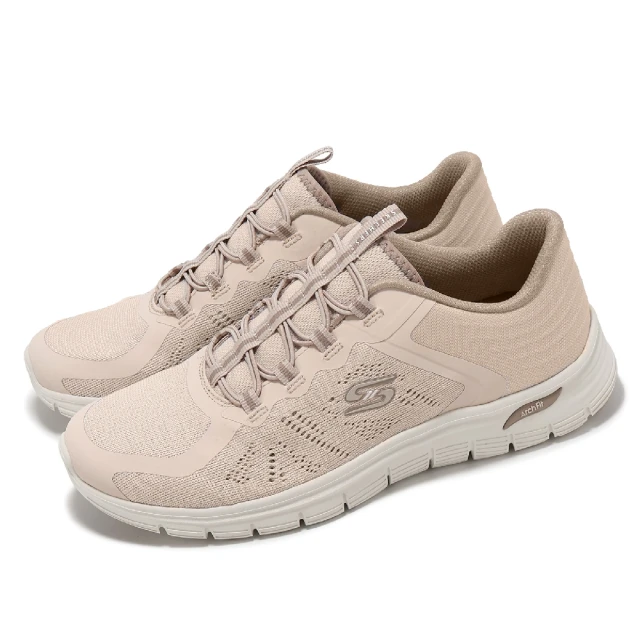 SKECHERS 休閒鞋 Arch Fit Vista-Wish 女鞋 米白 避震 輕量 支撐 健走鞋(104384-NAT)