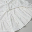 【OUWEY 歐薇】馬德拉刺繡蕾絲蛋糕裙(白色；S-M；3242322204)