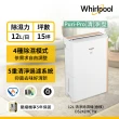 【Whirlpool 惠而浦】一級能效12公升第六感智能清淨除濕機(DS242HCTW)