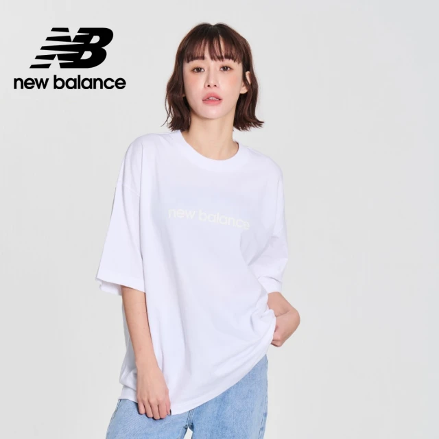 NEW BALANCE NB 寬鬆棉質短袖上衣_女性_白色_WT41555WT(美版 版型偏大)