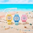 【CASIO 卡西歐】BABY-G 夏季透明方形女錶電子錶(BGD-565SJ-2)