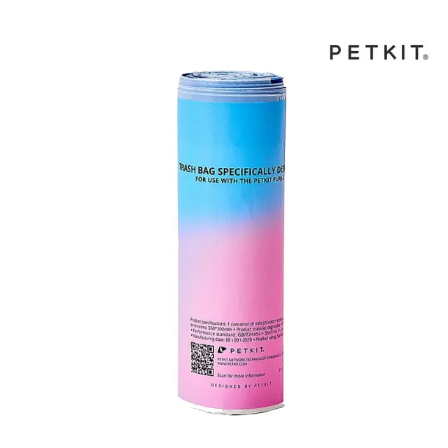 【PETKIT 佩奇】台灣公司貨｜全自動智能貓砂機專用垃圾袋（20入/捲）*3入組(貓砂垃圾袋)