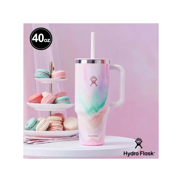 【Hydro Flask】Sugar Rush 40oz/1182ml 吸管 冰霸杯 隨手杯(大容量 提把 保冷 保冰 保溫)