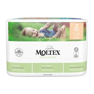 【MOLTEX 舒比】黏貼型無慮紙尿褲XS-38片x1包(歐洲原裝進口嬰兒紙尿褲)
