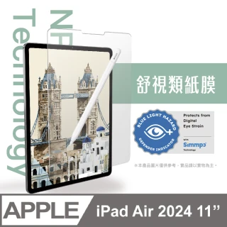 【Simmpo】iPad Air 2024 11吋 舒視霧面 抗藍光類紙膜(日本奈米紙)