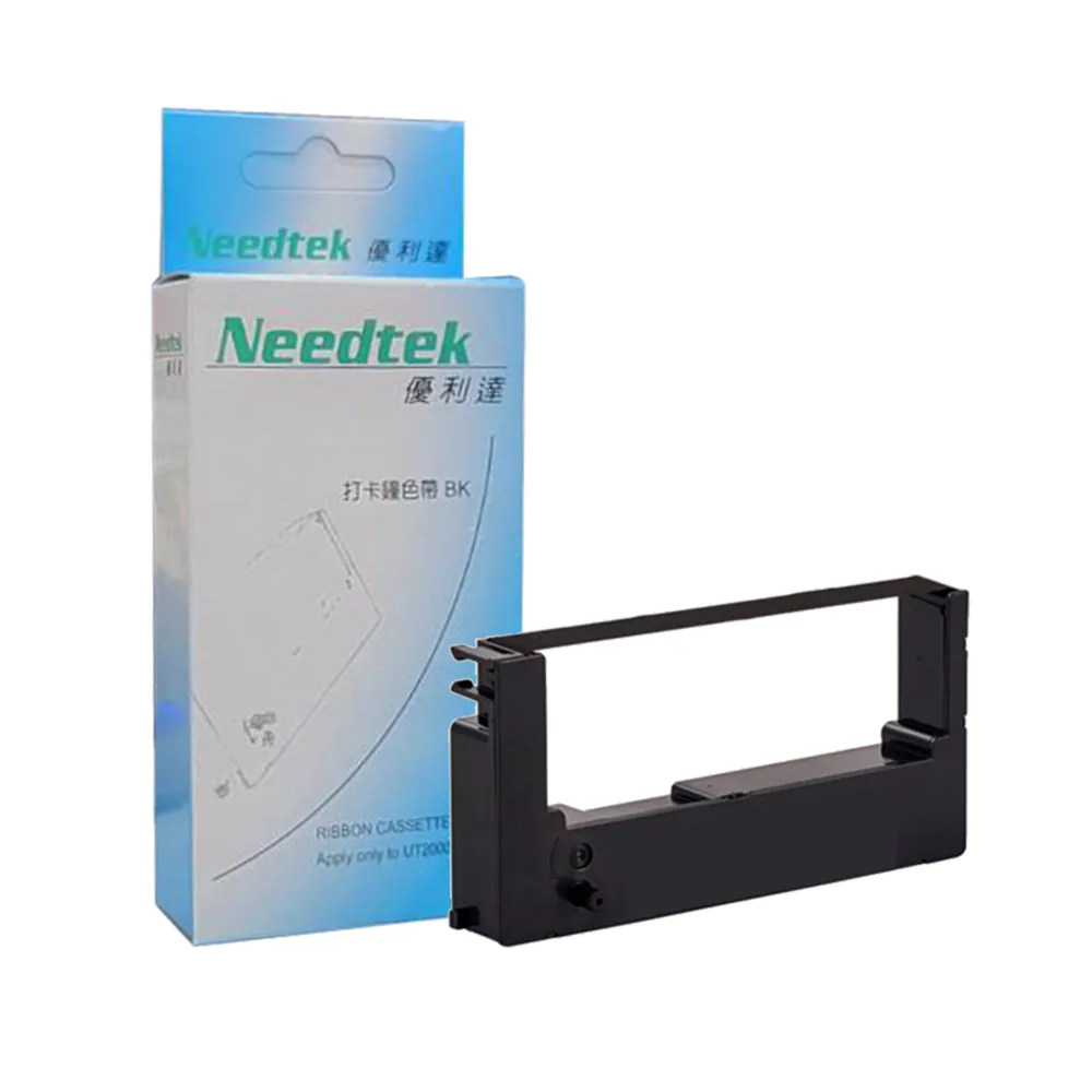 【NEEDTEK 優利達】四欄位 打卡鐘 單色色帶-黑色(適用UT-1000/UT-1000A/UT-2000A/UT-3000/UT-600/UB-2008)