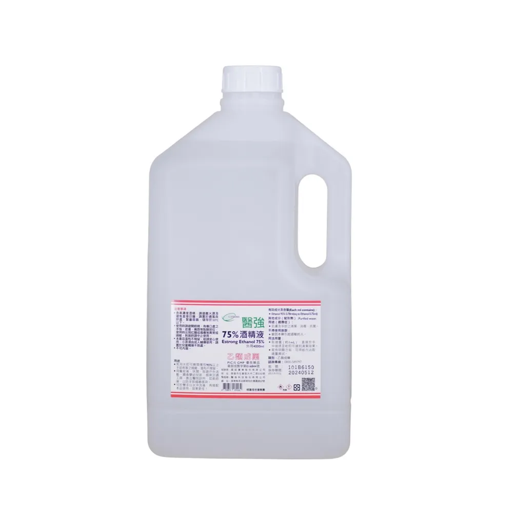 【醫強】75%酒精液 1桶(4000ml/桶)