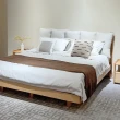 【橙家居·家具】/預購/侘寂系列6尺實木軟包床架 SSX-A1803-18(售完採預購 床組 雙人床 臥室床 臥房系列)